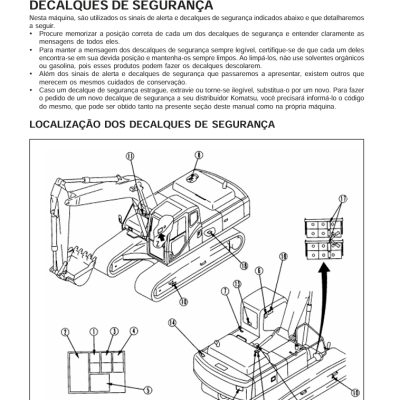 Manual operação e manutenção escavadeira hidráulica komatsu:PC300-7/PC300LC-7/PC350-7/PC350LC-7.