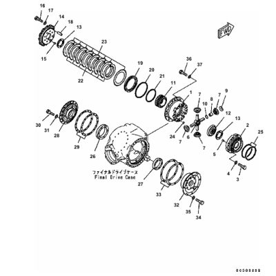 Catálogo de peças Motoniveladora komatsu:GD655-3C.