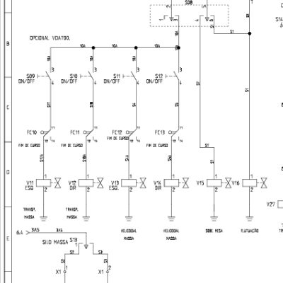 Diagrama elétrico pavimentadora de asfalto Bomag:VDA 700.