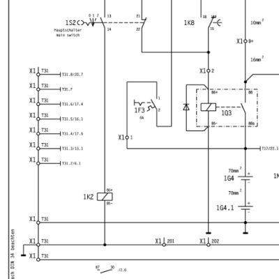 Diagrama elétrico fresadora Wietgen:W1500/1900.