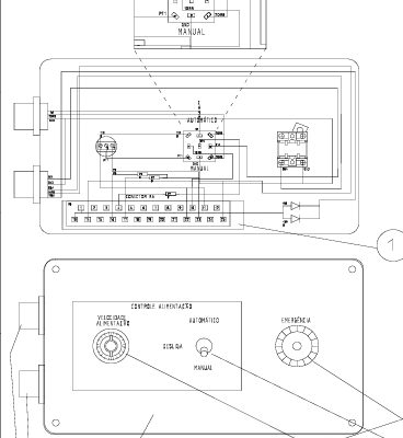 Diagrama elétrico pavimentadora terex: VDA 700SM.