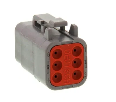 DTM06-6S - Conector Macho 6 Vias Serie DTM
