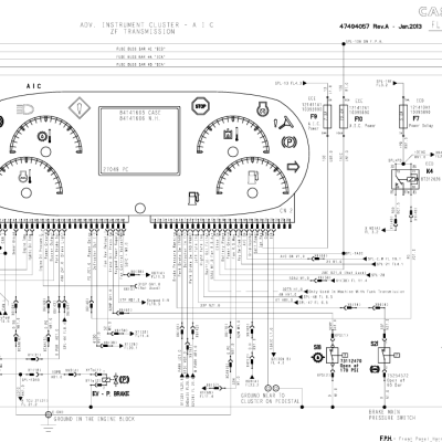Diagrama Elétrico e Diagrama Hidráulico da Pá Carregadeira: CASE- 721E